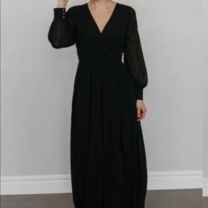 Formal black maxi dress